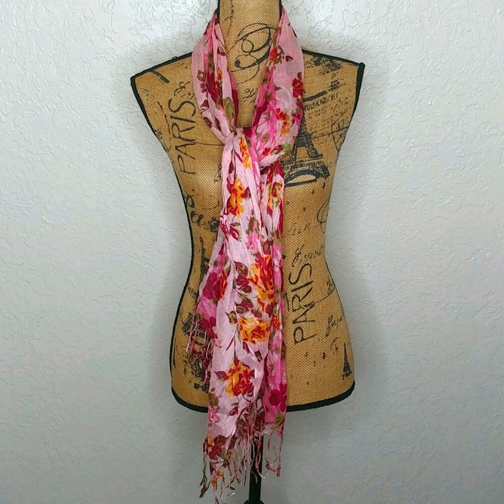Multicolored Floral Scarf